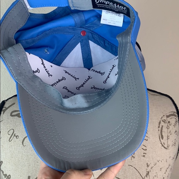 Golf Blue 18 Birdies Scotch guard Cap Hat - Picture 5 of 8